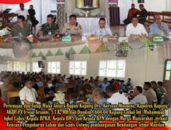 Kapolres Kupang Bersama Bupati dan Dandim 1604 Bertemu Warga Masyarakat Terdampak Pembangunan Bendungan Tefmo-Manikin