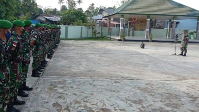 Dandim 1613/SB Ucapkan Terimakasih Kepada Seluruh Personelnya yang Ikut Tergabung Satgas PAM VVIP RI 1