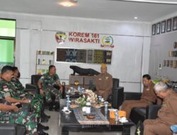 Danrem 161/WS Terima Audiensi Sekjen DPP LVRI Pusat