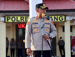 Kapolres Kupang Pimpin Upacara Korps Raport Perwira dan Anggota Priode 1 Juli 2022