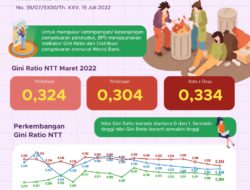 Badan Pusat Statistik, Gini Ratio Maret 2022 Sebesar 0,334