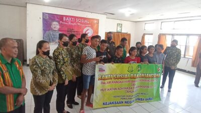 Jelang Hari Bakti Adhyaksa Ke-62, Kejari Sumba Barat Gelar Baksos