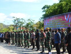 Danrem 161/WS Bacakan Amanat Pangdam IX/Udy Saat Apel Gelar Pasukan Pam VVIP Kunker RI-1