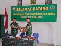 Dandim 1613/Sumba Barat Terima Kunjungan Tim Wasrik Itdam IX/Udayana