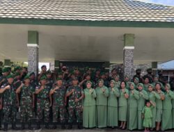 Sebanyak 14 Prajurit  Kodim 1613/Sumba Barat Ikuti Acara Korp Raport Kenaikan Pangkat