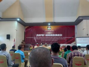 Hadapi Pemilu 2024, KPUD Sumba Barat Gelar Rakor Verifikasi Vaktual Kepengurusan Parpol