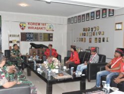 Danrem 161/Wira Sakti Menerima Audiensi dari DPD GMNI NTT