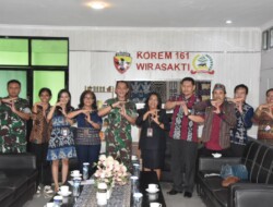 Danrem 161/Wira Sakti Menerima Audiensi dari BPS Prov. NTT