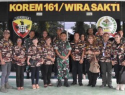 Kasrem 161/WS Terima Kunjugan Silaturahmi PD FKPPI NTT