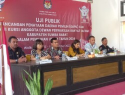 KPU Sumba Barat Gelar Uji Publik Penataan Dapil Anggota DPRD