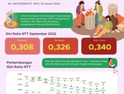Tingkat Ketimpangan Pengeluaran Penduduk NTT Meningkat, Begini Besarannya
