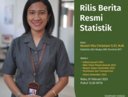 Desember 2022, Gabungan 3 Kota di NTT Alami Inflasi sebesar 0,81 Persen