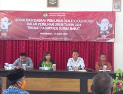 KPU Sumba Barat Gelar Sosialisasi Daerah Pemilihan dan Alokasi Kursi Dalam Pemilu 2024