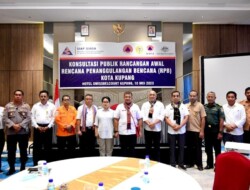 Sekda Fahrensy Priestley Funay, Buka Konsultasi Publik Penanggulangan Bencana Kota Kupang