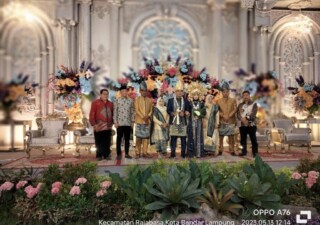 Ketua Umum SMSI dan Ketua Gerindra Lampung Hadiri Pernikahan Sekjen LBH SMSI