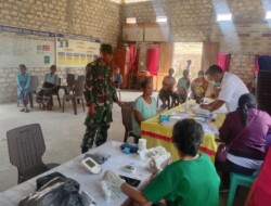 Peduli Kesehatan Warga,Babinsa 1613 01/Loli Lakukan Pendampingan Posyandu Lansia di desa Bali Ledo