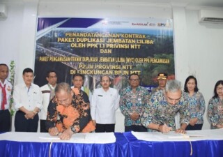 Jembatan Kembar Liliba Resmi Mulai Dibangun