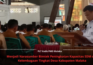 Plt Kadis PMD Malaka jadi Narasumber Bimtek Peningkatan Kapasitas SDM dan Kelembagaan Desa Kabupaten Malaka