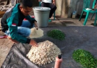 Dosen Prodi Biologi FST Undana Gelar PkM Sosialisasi dan Pelatihan Pembuatan Pakan Ternak Babi Fermentasi Berbahan batang Semu Pisang