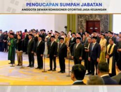 Pengucapan Sumpah Anggota Dewan Komisioner OJK Digelar di Mahkamah Agung