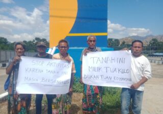 Terkait Sengketa Tanah Terminal Barang Internasional, Wini, Tim Tua Kolo Gelar Aksi Damai