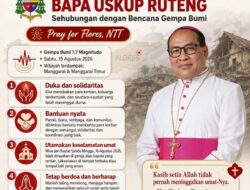 Uskup Ruteng Imbau Misa Tanggal 16 Agustus 2026 Dialihkan ke Tempat Aman Pasca Gempa 7,7 SR
