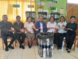 Mahasiswa PPG Unika Santu Paulus Ruteng Gelar Karya Ekobrik, Tanamkan Kepedulian terhadap Lingkungan