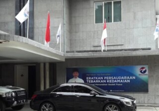 Kantor Dewan Pimpinan Pusat (DPP) Partai Perindo di Jakarta, tempat berlangsungnya sidang Mahkamah Partai Perindo atas perselisihan internal yang dimohonkan Anggota Partai Perindo dan DPRD Flotim Partai Perindo Yakobus Mikael Krizik Basa Lewar, Kamis 8 Oktober 2026, dengan menghadirkan Saksi Ketua DPD Partai Perindo Flotim, Plasidius Fernandez: Foto (YL/OLA/Ranakanews.com)