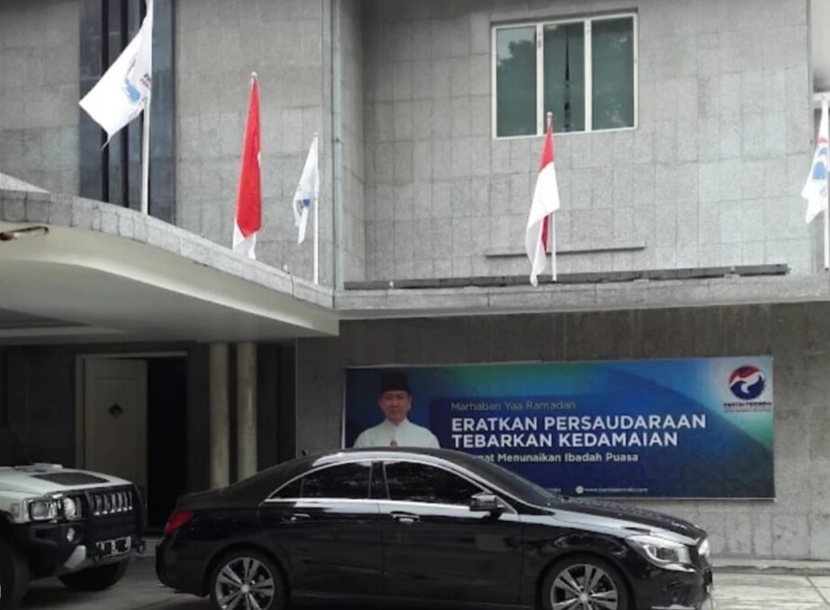 Kantor Dewan Pimpinan Pusat (DPP) Partai Perindo di Jakarta, tempat berlangsungnya sidang Mahkamah Partai Perindo atas perselisihan internal yang dimohonkan Anggota Partai Perindo dan DPRD Flotim Partai Perindo Yakobus Mikael Krizik Basa Lewar, Kamis 8 Oktober 2026, dengan menghadirkan Saksi Ketua DPD Partai Perindo Flotim, Plasidius Fernandez: Foto (YL/OLA/Ranakanews.com)